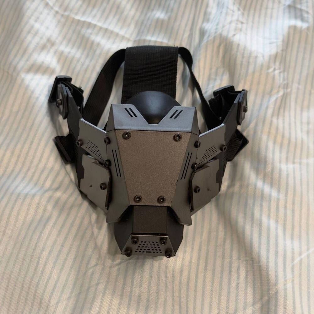 Cyberpunk Commander Style Modular Half Mask #rave #festival #costume